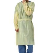 R & R Textile Disposable Isolation Gown, Yellow, PK50 ww1170-Yellow
